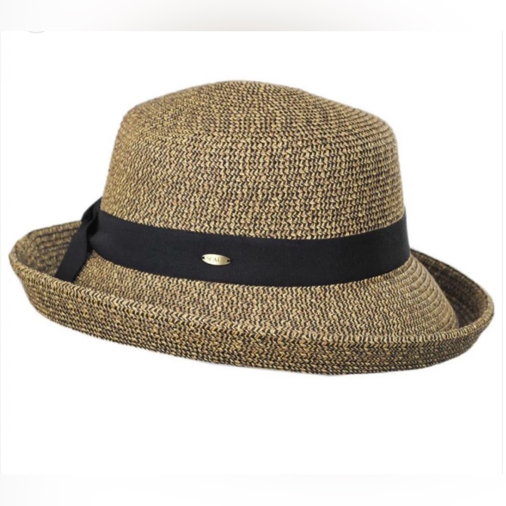 Scala Vallea Toyo Straw Blend Sun Hat  Sz OS